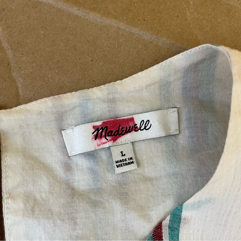 Madewell Rickrack Swing Tank in Stripe - Picture 7 of 8